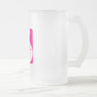 Rosa bowling frostat ölglas
