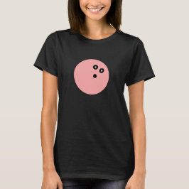 Rosa Bowlingskjorta Tee Shirt