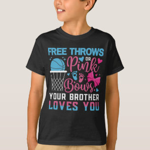 Rosa Bows Brother för baby Gender Visa lediga  T Shirt