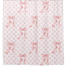 Rosa Bows & Polka dots för coquette-rum