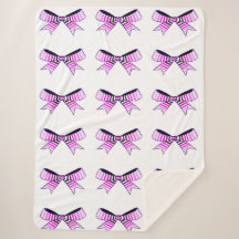 Rosa Bows Sherpa Blanket