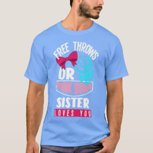 Rosa Bows Sister Kärlek You Gender Reve T Shirt