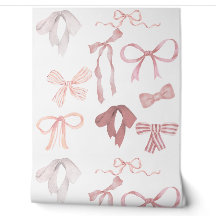 Rosa Bows Tapet
