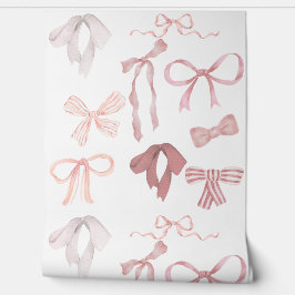 Rosa Bows Tapet
