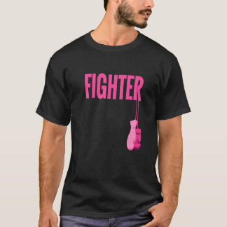 Rosa Boxing Gves Breast Cancer Awareness Fighter T Shirt