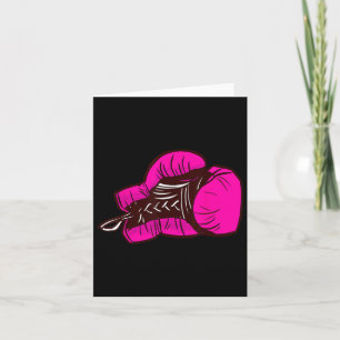 Rosa Boxing-handskar I Boxing Girl Kort