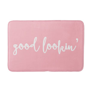 Rosa Bra Lookin'Modern Calligraphy Bath Mat Badrumsmatta