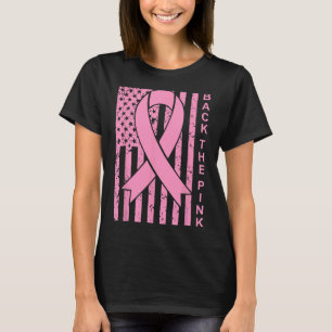 Rosa Breast Cancer Awareness Flagga Wome T Shirt