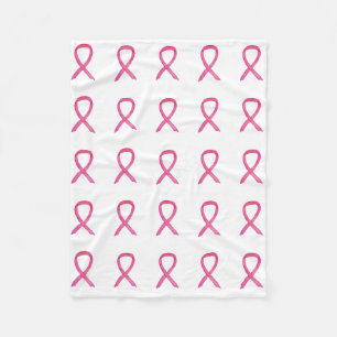 Rosa Breast Cancer Awareness Ribbon Fleece Blanket