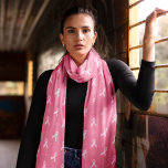 Rosa Breast Cancer Awareness Ribbon Mönster Sjal<br><div class="desc">Rosa Medvetenhet om bröstcancer Ribbon Mönster Scarf</div>