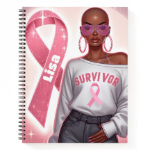 Rosa Breast Cancer Awareness Spiral Notebook