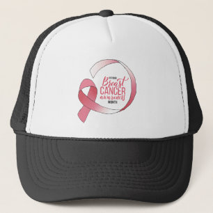Rosa Breast Cancer Ribbon Teckning BCA Månad Keps