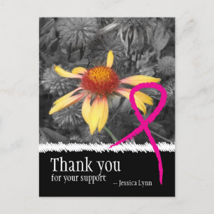 Rosa Breast Cancer Tack vykort
