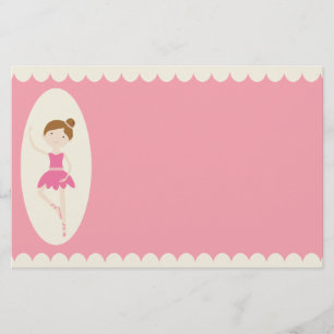 Rosa brevpapper för Ballerina 1