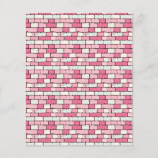 Rosa Brick Wall Scrapbook Papper Segment Journal P
