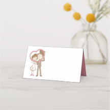 Rosa Bride Groom Tecknad Bröllop Möhippa