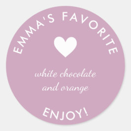 Rosa Brides favoritmärke för bröllop Runt Klistermärke