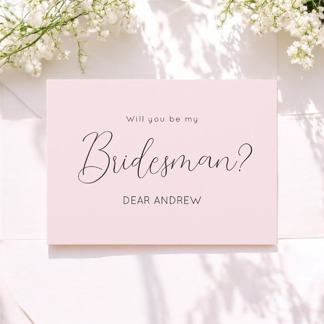 Rosa Bridesman Frieri skriptinbjudan Inbjudningar (Skapare uppladdad)