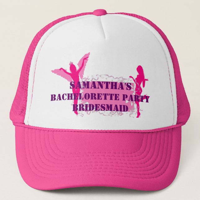 Rosa bridesmid bachelorette Party Keps (Framsida)