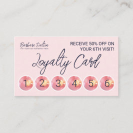 Rosa Bright Bokeh Lojalitetskort