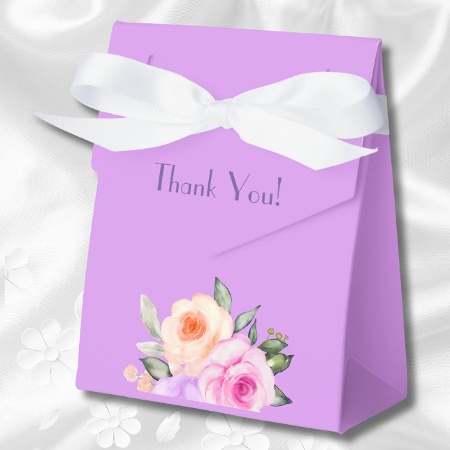 Rosa Bright Ro Lilac Blommigt Möhippa Presentaskar (Skapare uppladdad)