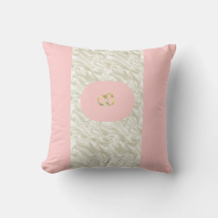 Rosa Bröllop Ring Cushion Kudde