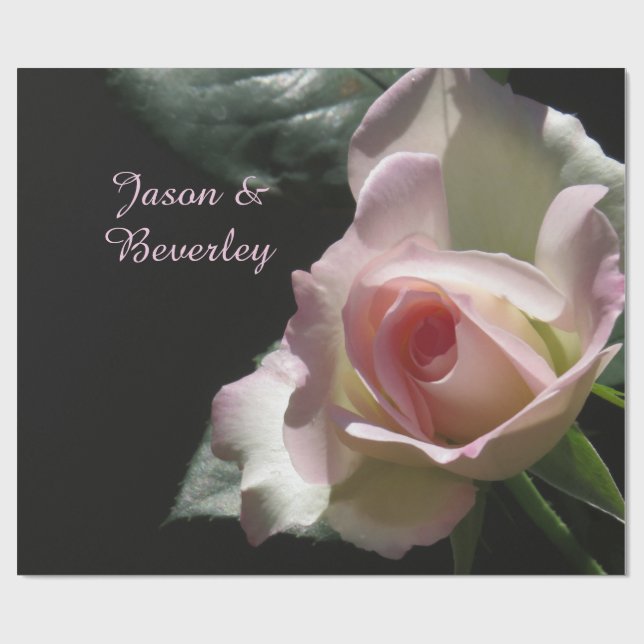 Rosa Bröllop Ro Presentpapper (Platt)