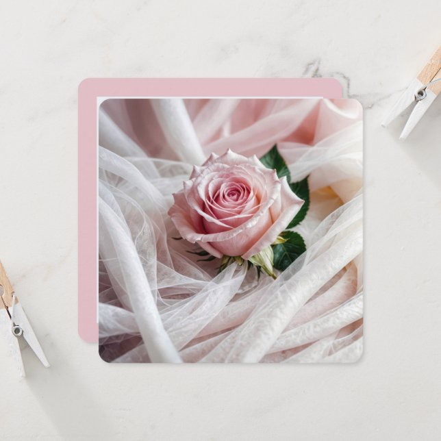 Rosa Bröllop Ro Vow Renewal Inbjudningar (Fram/Back In Situ)