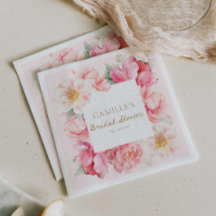 Rosa Bröllopsdusch i Blomsterträdgård