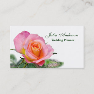 Rosa bröllopsfixarenvisitkort för rosa Tea Visitkort
