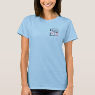 Rosa bröstcancer för bandTributeCollage T-shirt