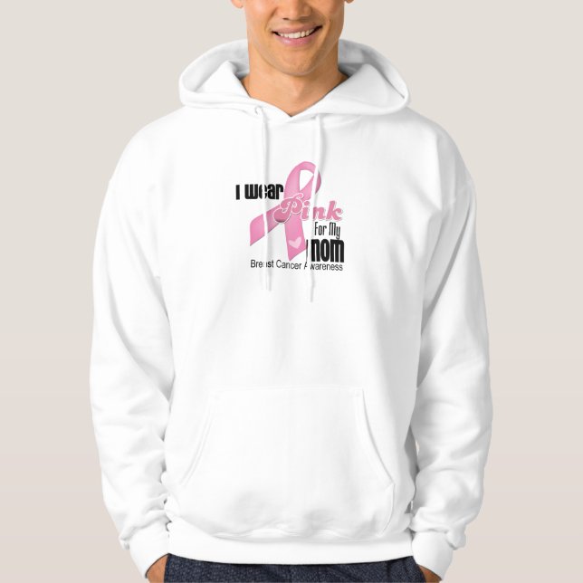 Rosa Bröstcancer i Mamma Sweatshirt (Framsida)