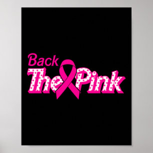 Rosa Bröstcancer medvetenhet Cancer Warrior Poster