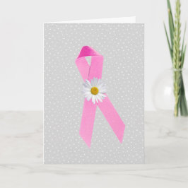 Rosa Bröstcancer överlevande Ribbon Kort