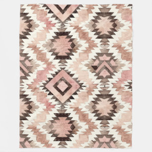 Rosa Brown Cowgirl Southwest Tribal Fleecefilt