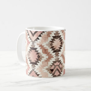 Rosa Brown Cowgirl Southwest Tribal Kaffemugg