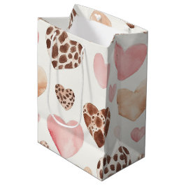 Rosa Brown Cream Leopard Animal Hearts Birthday