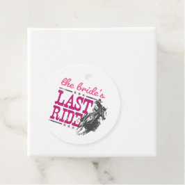 Rosa Brudens sista åktur Gåvor Etiketter