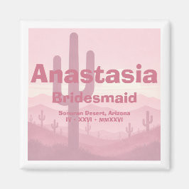 Rosa brudtjänstgift – Personlig brudtjänst Magnet