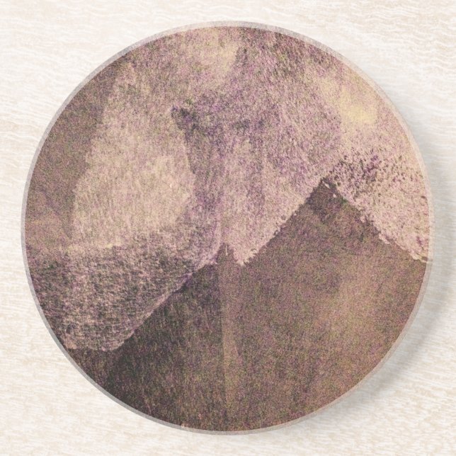 Rosa brun abstrakt som målar penseldrag underlägg sandsten (Framsidan)