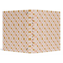 Rosa Brun Beige Geometrisk Personlig Binder