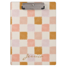 Rosa Brun Beige Geometrisk Personlig Urklippshäfte