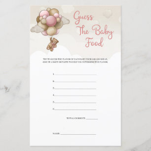 Rosa brun gissning i Baby Food i baby