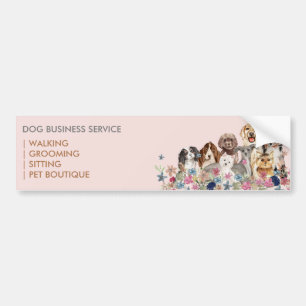 Rosa Brun Hund Branding Bildekal