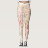 Rosa Brun Kräm Mandala Boheme Mode