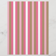 Rosa Brun stripe-skrapbok Papper