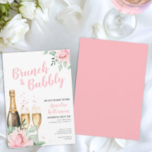 Rosa Brunch och Bubbels Bröllopsdusch