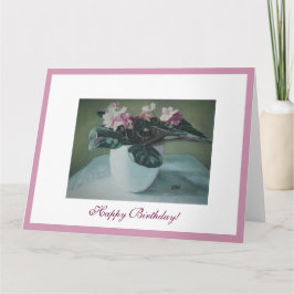 Rosa bryter mot Pola.B.Alex bra Birthday Kort