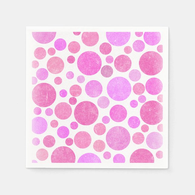 Rosa bubbelgum pappersservett (Framsidan)