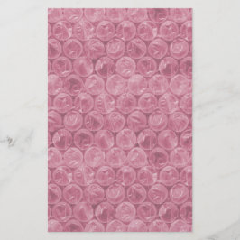 Rosa bubbelskrot mönster brevpapper